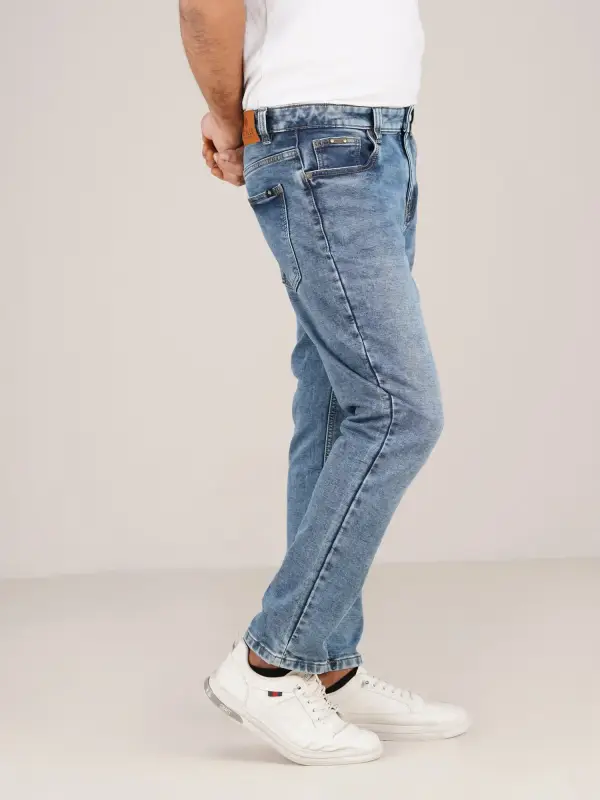 Light Blue – stretch dobby jeans