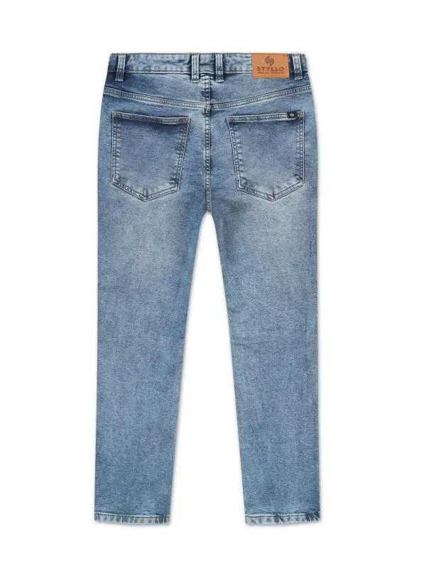 Light Blue – stretch dobby jeans