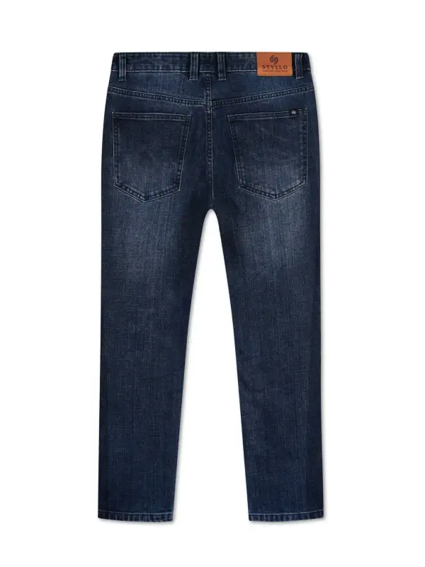 Dark Blue – stretch candy slub denim jeans